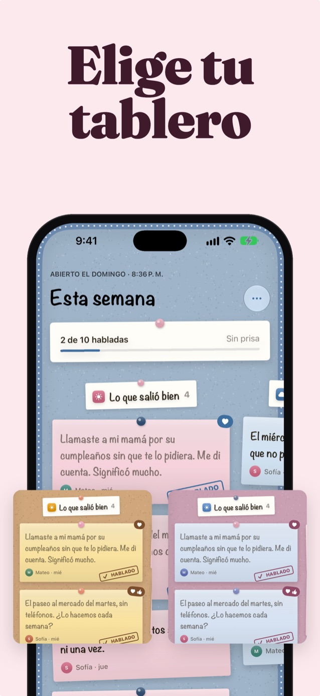 Elegid vuestro tablero: el tema Muro de fotos con los tableros Tablero de corcho y Floración al lado