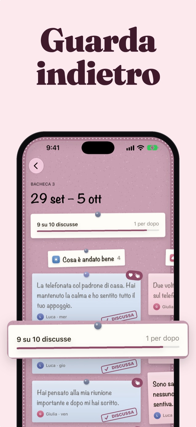 Guardate indietro: una bacheca passata dal 29 set al 5 ott con il tema Fioritura e 9 note su 10 di cui avete parlato