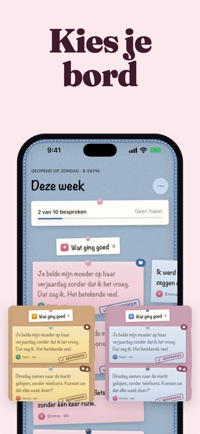 Kies je bord: het thema Fotomuur met de borden Prikbord en Bloesem ernaast